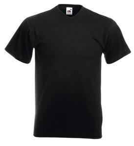 Fruit of the Loom SC22V - Valueweight V-Neck T (61-066-0) Black