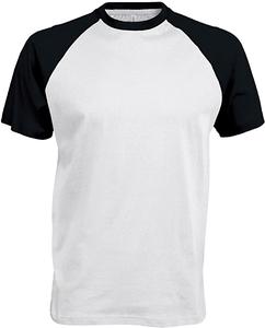 Kariban K330 - BASE BALL - CONTRAST T-SHIRT White/Black