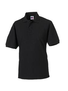 Russell RU599M - Heardwearing Polycotton Polo Black