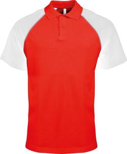 Kariban K226 - POLO BASE BALL - CONTRAST POLO SHIRT Red/White