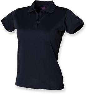 Henbury H476 - Ladies Coolplus® Wicking Piqué Polo Shirt Navy