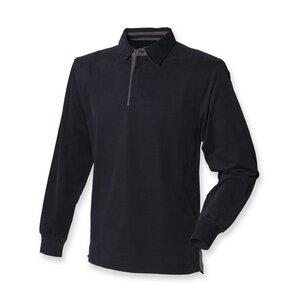 Front Row FR43 - Collection Super Soft Rugby Shirt Black