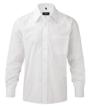 Russell Collection RU934M - Mens Long Sleeve Polycotton Easy Care Poplin Shirt