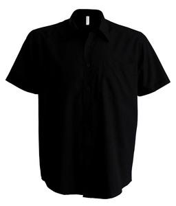 Kariban K551 - ACE - MEN'S SHORT SLEEVE EASY CARE POLYCOTTON POPLIN SHIRT Black