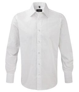 Russell Collection RU958M - Men's Long Sleeve Tailored Ultimate Non Iron Shirt White