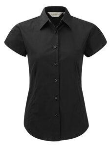 Russell Collection RU947F - Ladies' Short Sleeve Fitted Shirt Black