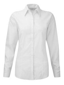 Russell Collection RU932F - Ladies' Long Sleeve Easy Care Oxford Shirt White