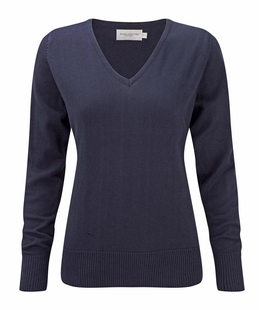 Russell Collection RU710F - Ladies' V-Neck Pullover