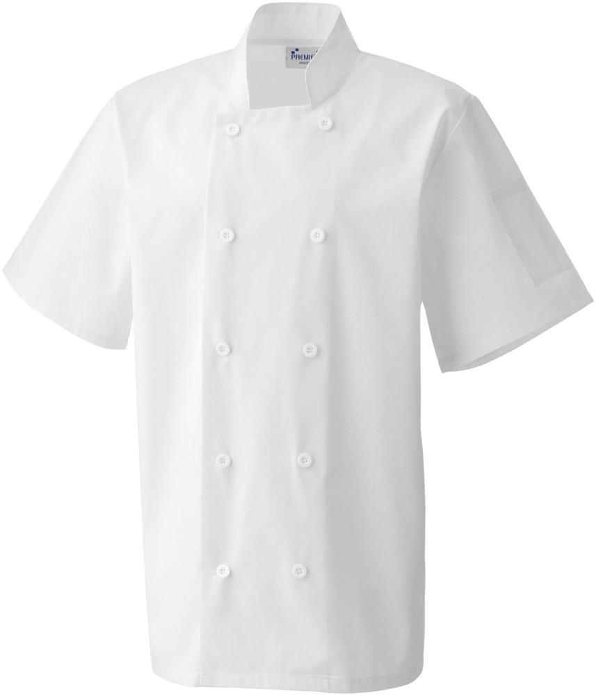 Premier PR656 - Short Sleeve Chef's Jacket