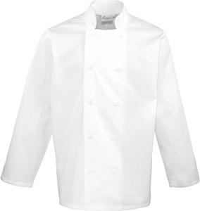 Premier PR657 - Long Sleeve Chef's Jacket White