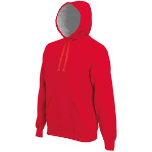 Kariban KB443 - Heavy Contrast Hoodie Red