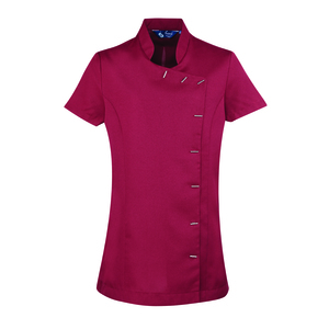 Premier PR682 - Ladies Orchid Short Sleeve Tunic Burgundy