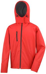 Result R230M - Core TX performance hooded softshell jacket Red/ Black