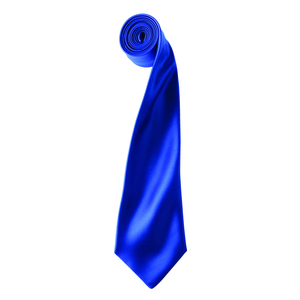 Premier PR750 - 'Colours' Satin Tie Royal blue