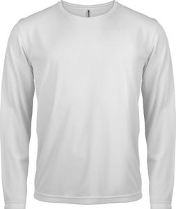ProAct PA443 - Men's Long Sleeve Sports T-Shirt White