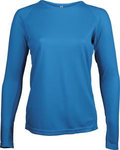 ProAct PA444 - LADIES' LONG SLEEVE SPORTS T-SHIRT Aqua Blue