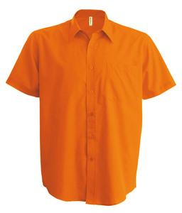 Kariban K551 - ACE - MEN'S SHORT SLEEVE EASY CARE POLYCOTTON POPLIN SHIRT Orange