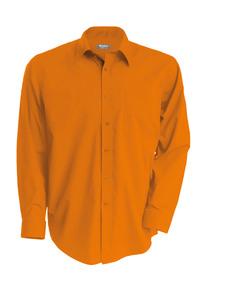 Kariban K545 - JOFREY - MEN'S LONG SLEEVE EASY CARE POLYCOTTON POPLIN SHIRT Orange