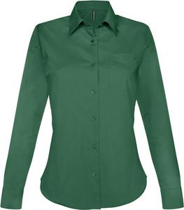 Kariban K549 - JESSICA - LADIES' LONG SLEEVE EASY CARE POLYCOTTON POPLIN SHIRT Forest Green