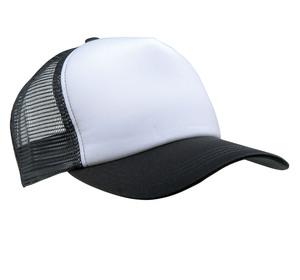 K-up KP111 - TRUCKER MESH CAP - 5 PANELS White / Black