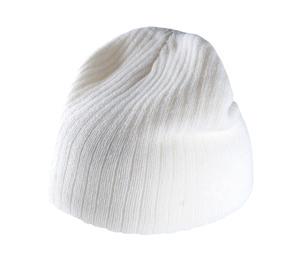 K-up KP517 - RIB-KNIT BEANIE HAT White