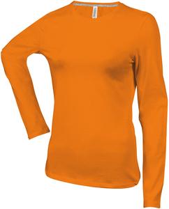 Kariban K383 - LADIES' LONG SLEEVE CREW NECK T-SHIRT Orange