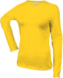 Kariban K383 - LADIES' LONG SLEEVE CREW NECK T-SHIRT Yellow