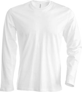 Kariban K359 - MEN'S LONG SLEEVE CREW NECK T-SHIRT White