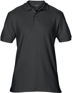 Gildan GI85800 - PREMIUM COTTON ADULT DOUBLE PIQUÉ SPORT SHIRT Black/Black