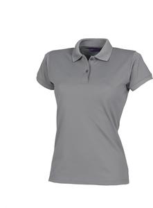 Henbury H476 - Ladies Coolplus® Wicking Piqué Polo Shirt Charcoal