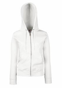 Fruit of the Loom SC62118 - Lady Fit Zip Hooded Sweat (62-118-0) White