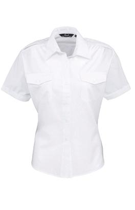Premier PR312 - Ladies Short Sleeve Pilot Shirt