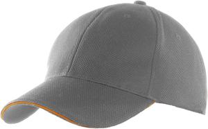 K-up KP207 - SPORTS CAP Grey/ Orange