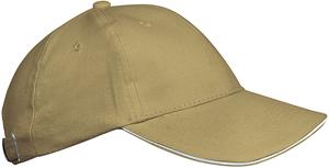 K-up KP042 - ORLANDO KIDS - KIDS' 6 PANEL CAP Beige / White