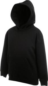 Fruit of the Loom SC62043 - Kids Hooded Sweat (62-034-0) Black/Black