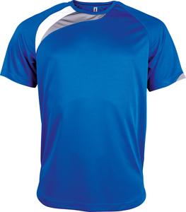 ProAct PA436 - SHORT SLEEVE SPORTS T-SHIRT Sporty Royal Blue / White / Storm Grey