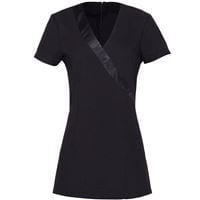 Premier PR690 - Ladies Rose Short Sleeve Tunic Black