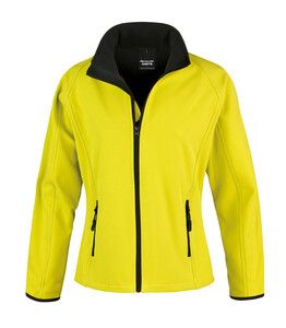 Result R231F - Core Ladies Printable Soft Shell Yellow / Black