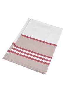 Kariban K130 - Striped tea towel White / Red