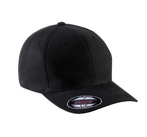K-up KP907 - FLEXFIT® BRUSH COTTON CAP - 6 PANELS Black