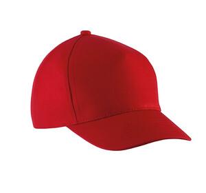 K-up KP149 - KIDS COTTON CAP - 5 PANELS Red