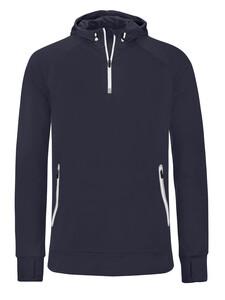 Proact PA360 - 1/4 zip hooded sports sweatshirt Navy