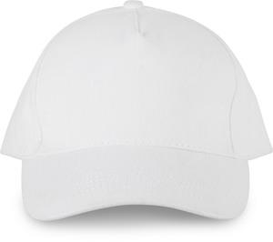 K-up KP135 - 5 PANELS ORGANIC COTTON CAP White