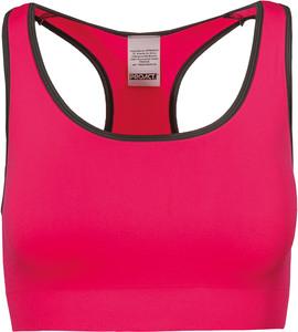 Proact PA001 - Seamless sports bra Fluorescent Pink / Storm Grey