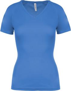 Proact PA477 - Ladies’ V-neck short-sleeved sports T-shirt Sporty Royal Blue
