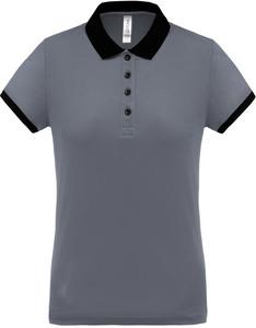 Proact PA490 - Ladies’ performance piqué polo shirt Sporty Grey / Black