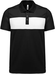 Proact PA493 - Adult short-sleeved polo-shirt Black / White