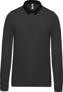 Rugby polo shirt - Kariban K213 - (25pces) Dark Grey / Black