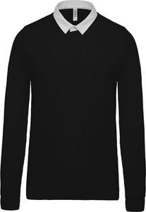 Kariban K214 - Kids' rugby polo shirt Black / White