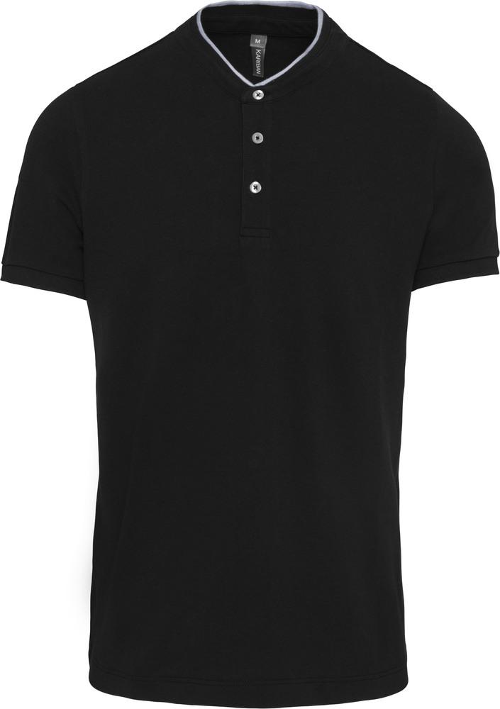 Kariban K223 - Men's short-sleeved polo shirt with Mandarin collar